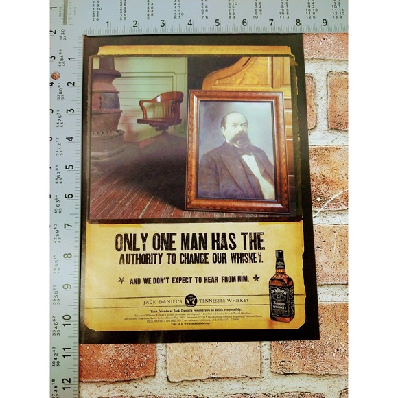 2001 Jack Daniels‎ Print Ad Rustic Portrait Whiskey Authority Old No. 7 - Picture 5 of 8